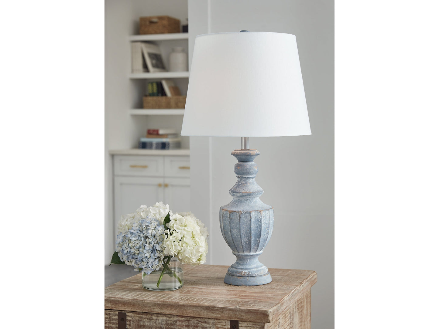Cylerick Antique Blue Table Lamp (Set of 2)- Viva Furn