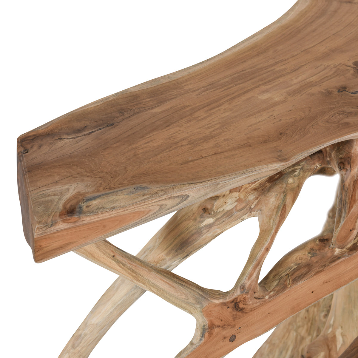 Cypress Root Natural Console Table (70”W) - Ornate Home