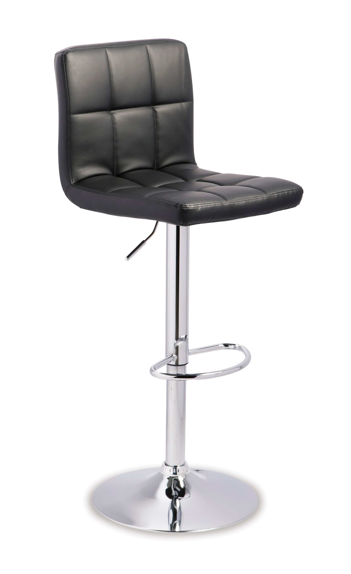 Bellatier Faux Leather Adjustable Height Bar Stools