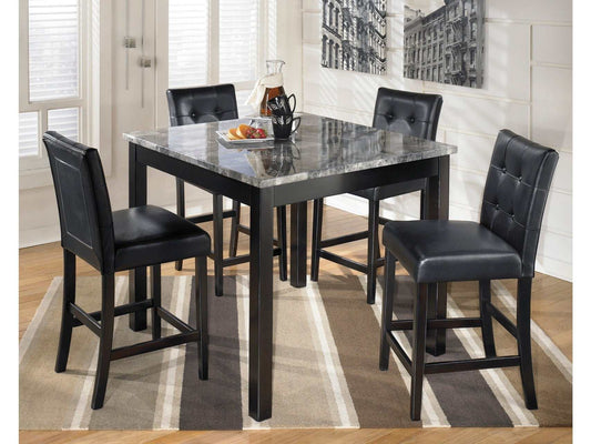 Maysville Black Counter Height Dining Room Set / 5pc