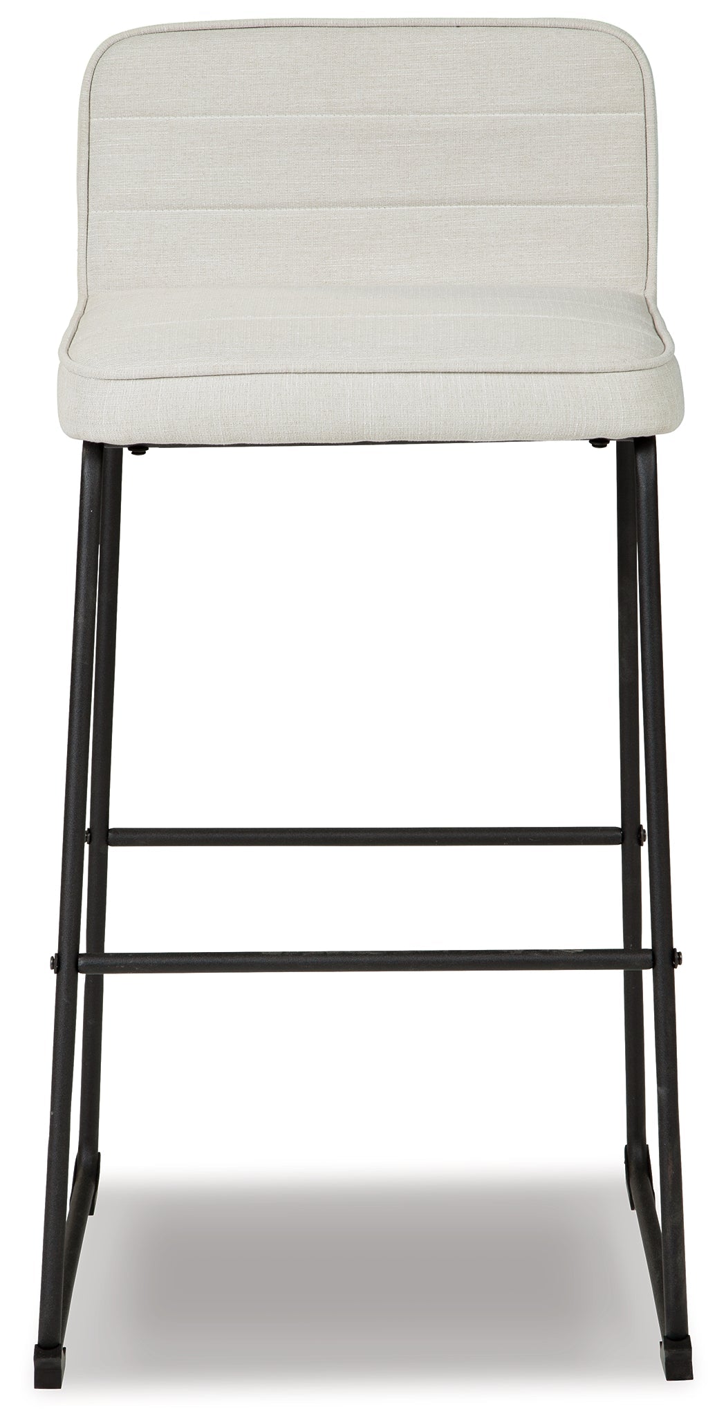 Nerison Linen/Black Bar Height Bar Stool