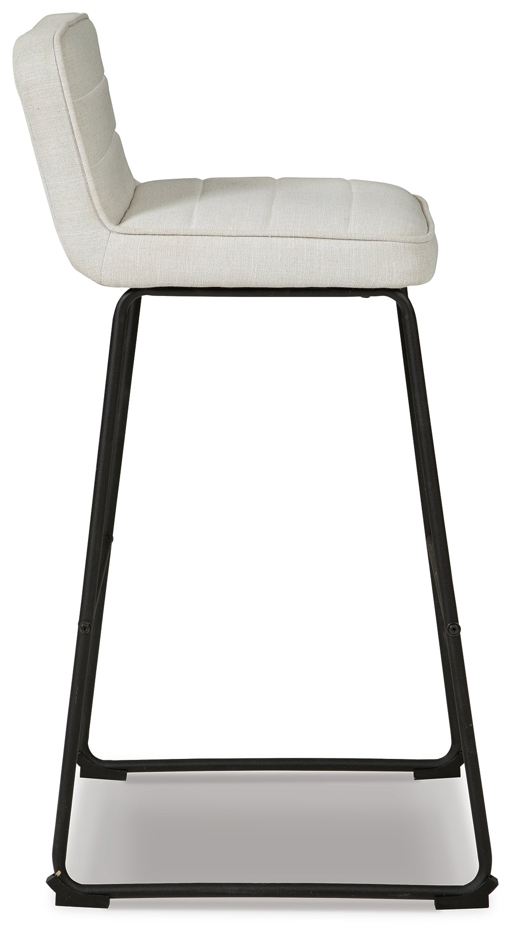 Nerison Linen/Black Bar Height Bar Stool