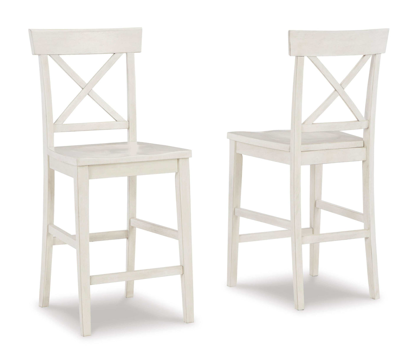 Stuven White Counter Height Bar Chair (Set of 2)