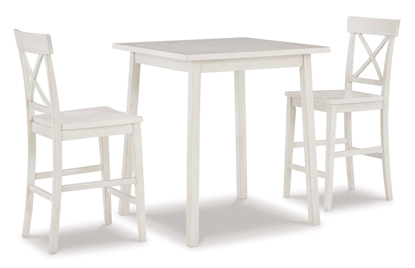 Stuven White Counter Height Dining Set w/ Chairs