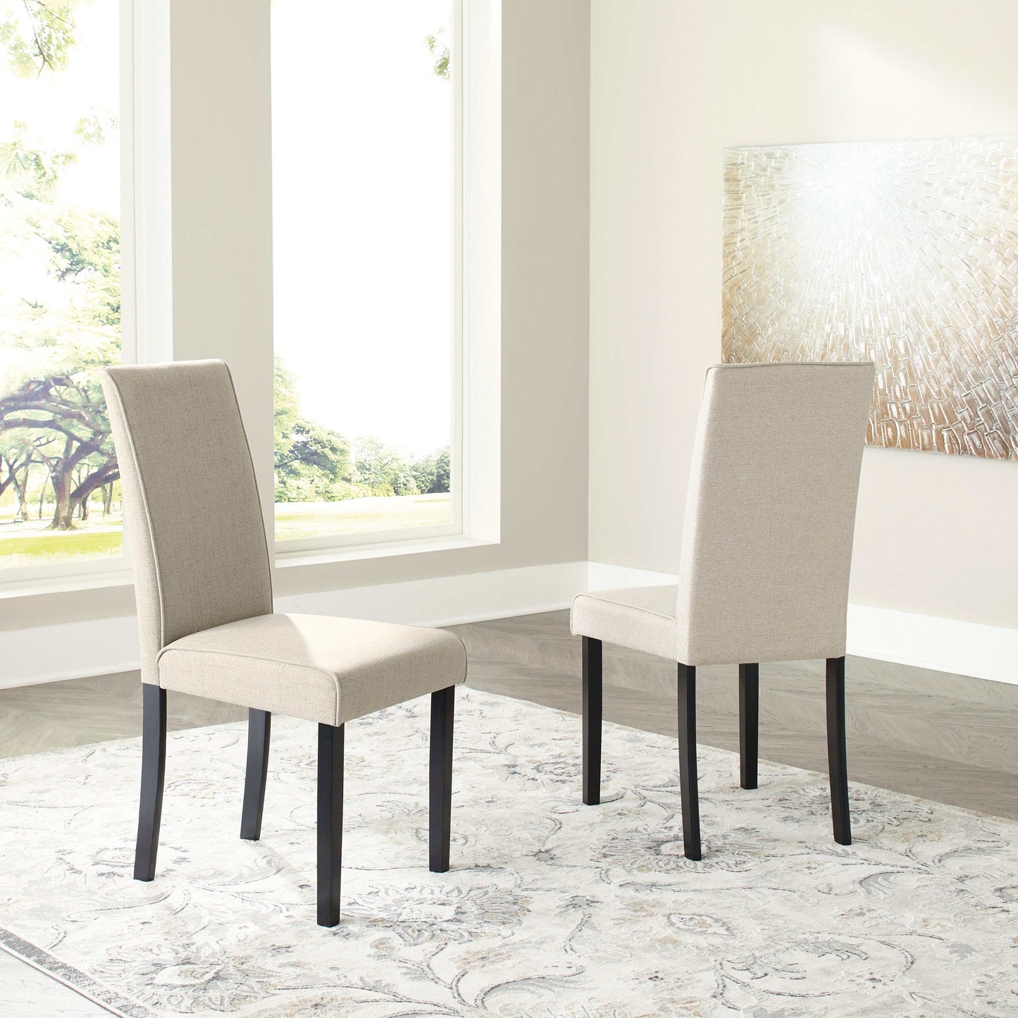 Kimonte Beige Dining Chair (Set of 2)