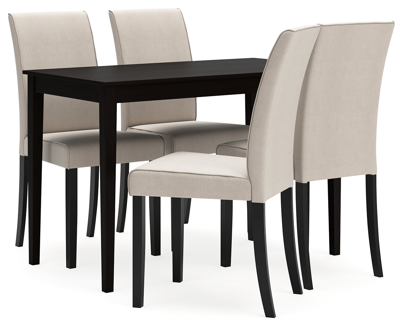 Kimonte Multi Dining Table and 4 Chairs