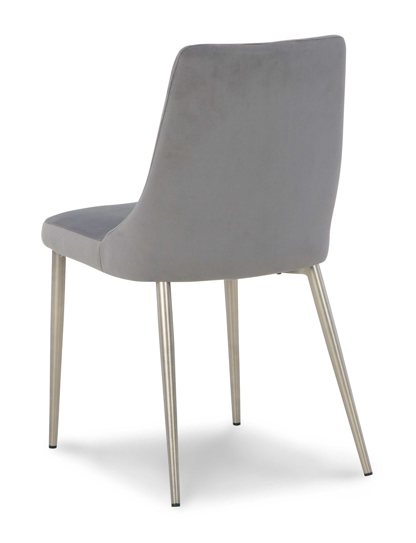 Barchoni Gray Velvet Dining Chair (Set of 2)