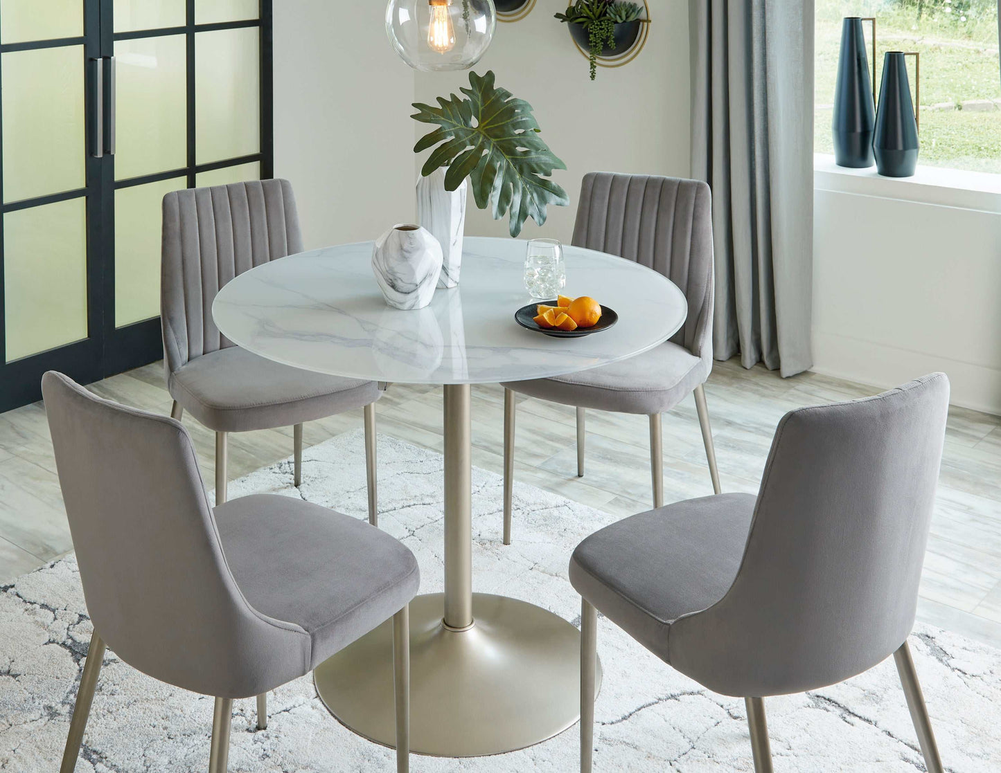 Barchoni Two-tone Round Dining Table