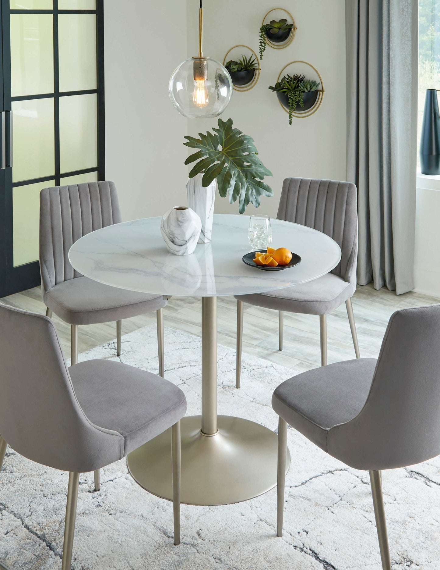 Barchoni Two-tone Round Dining Table