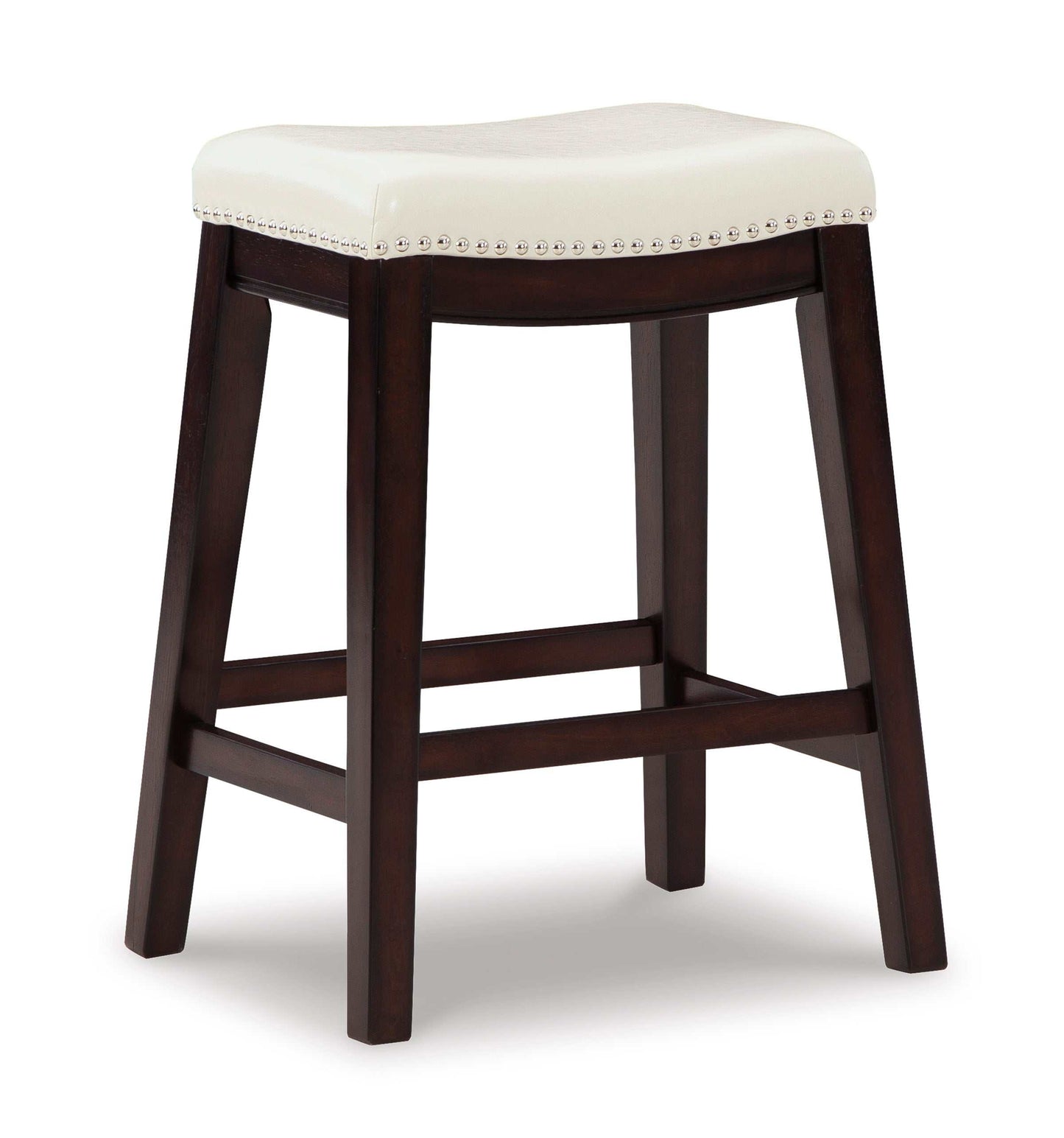 Lemante Ivory/Brown Counter Height Bar Stool (Set of 2)