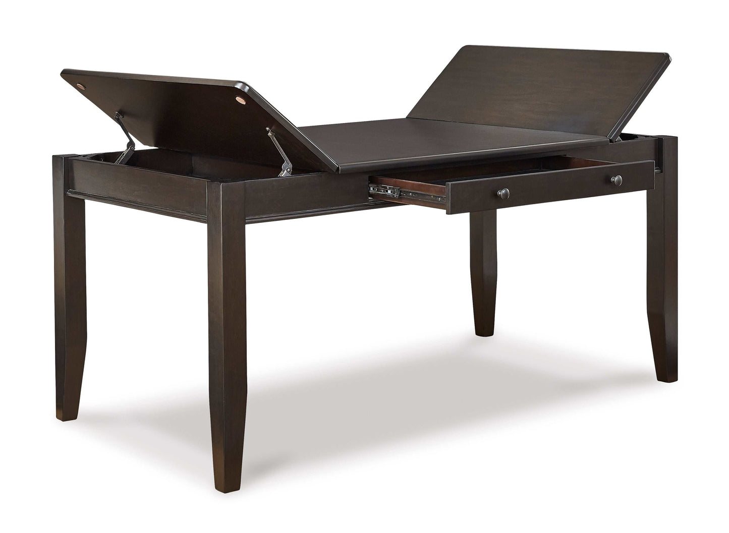 Ambenrock Dark Brown Dining Table w/ Storage