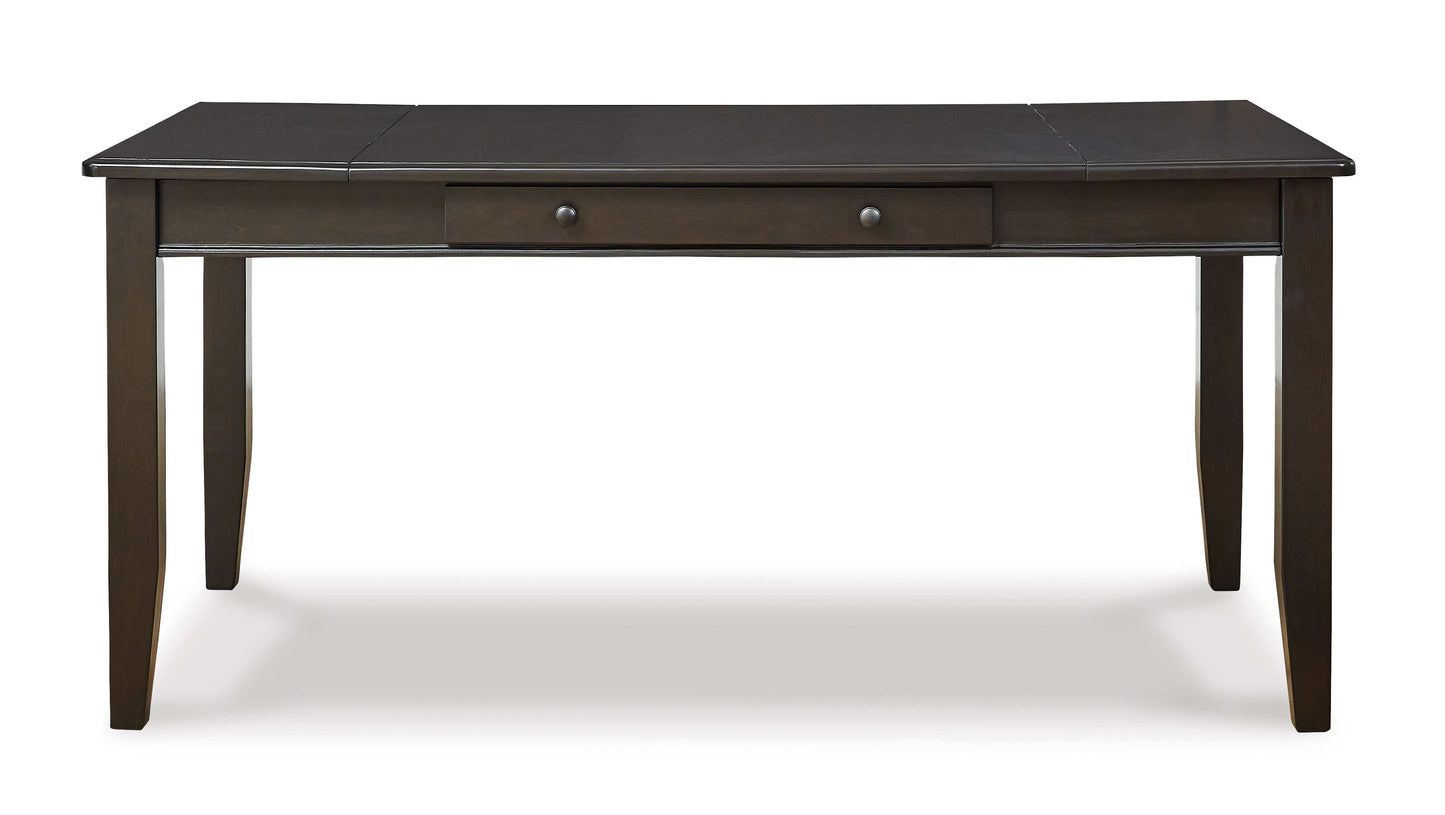 Ambenrock Dark Brown Dining Table w/ Storage