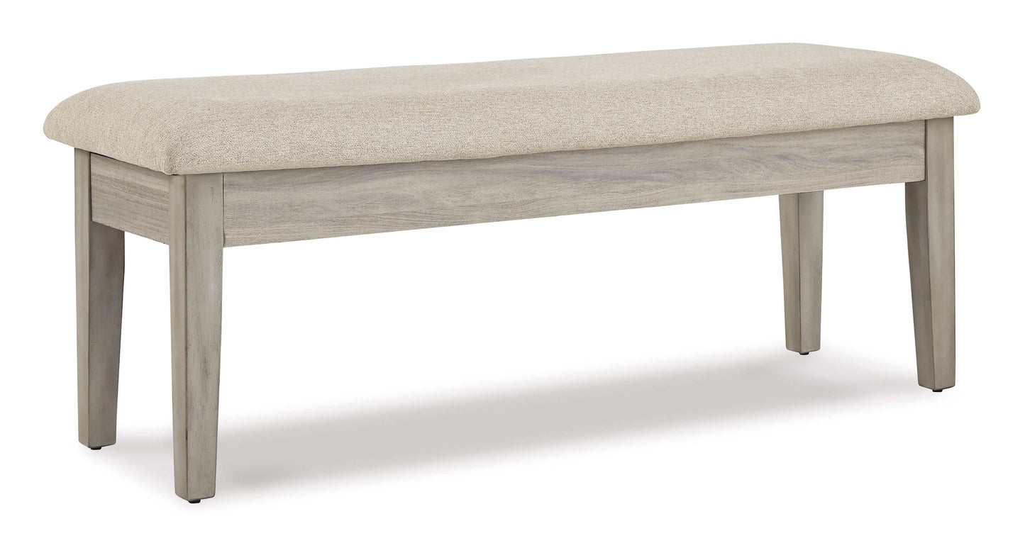 Parellen Gray Dining Bench w/ Storage