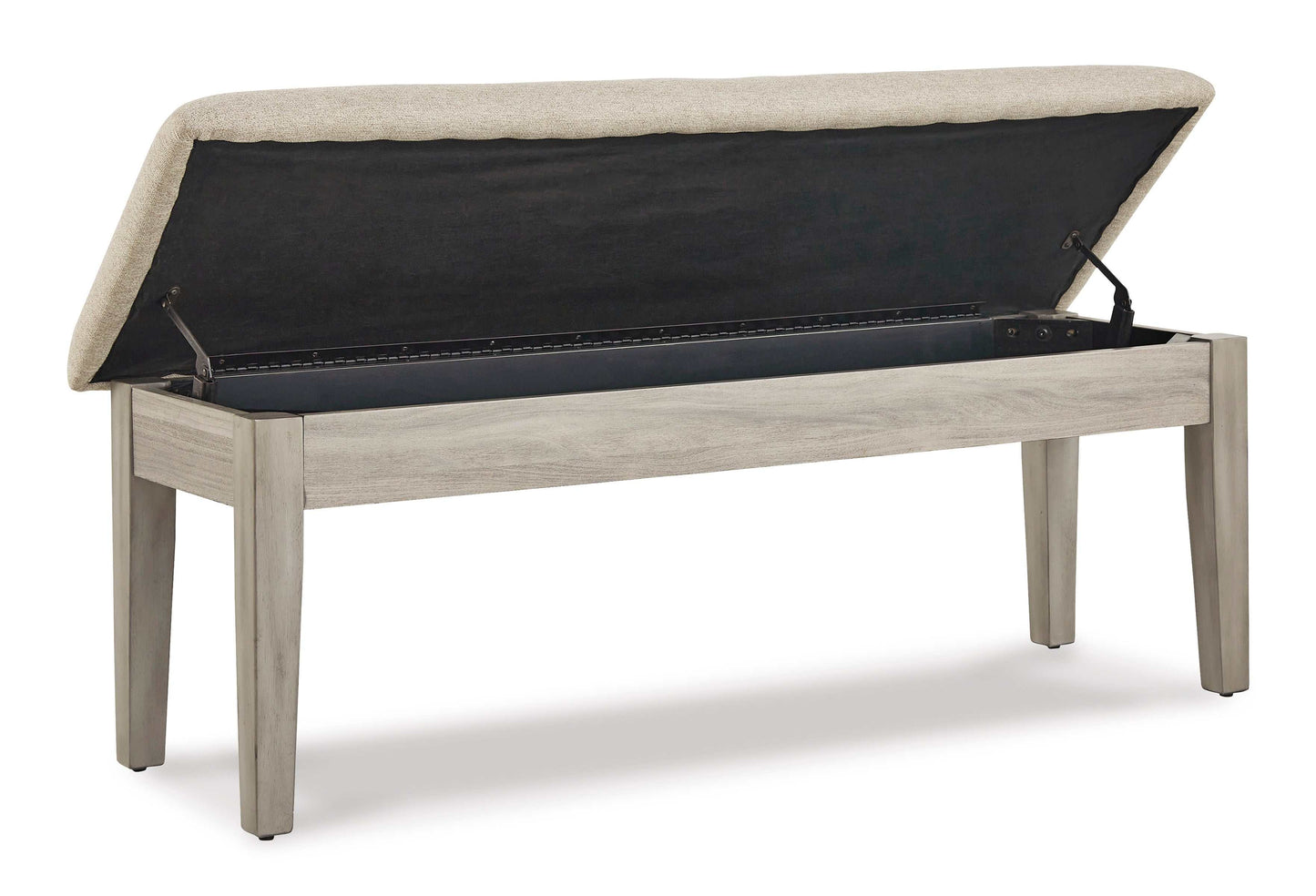 Parellen Gray Dining Bench w/ Storage