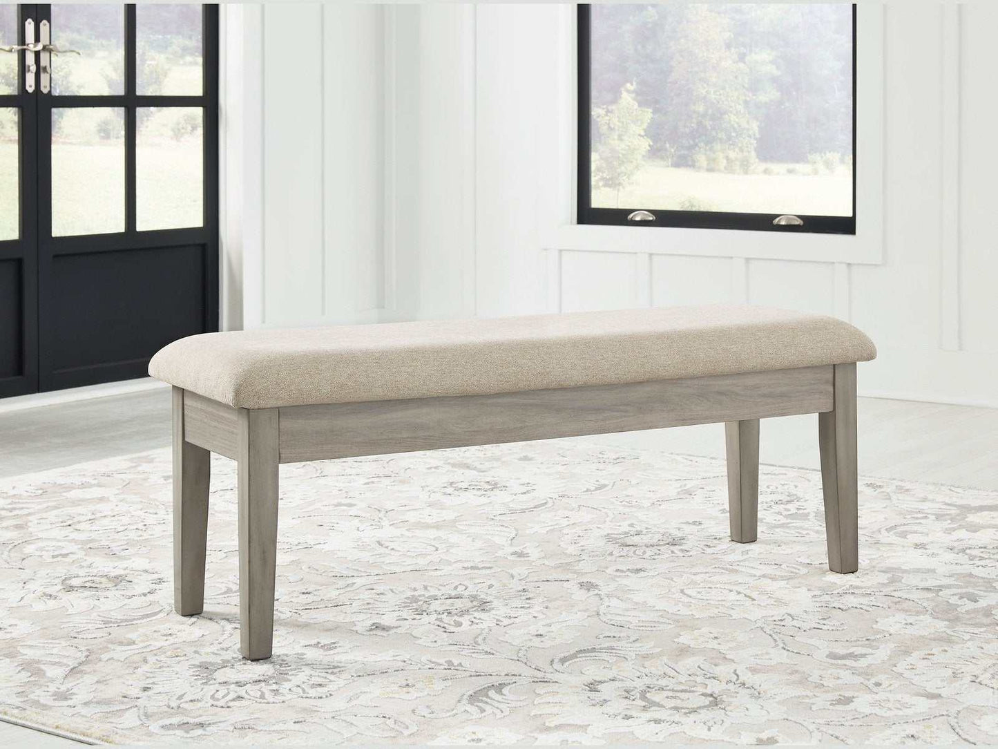 Parellen Gray Dining Bench w/ Storage