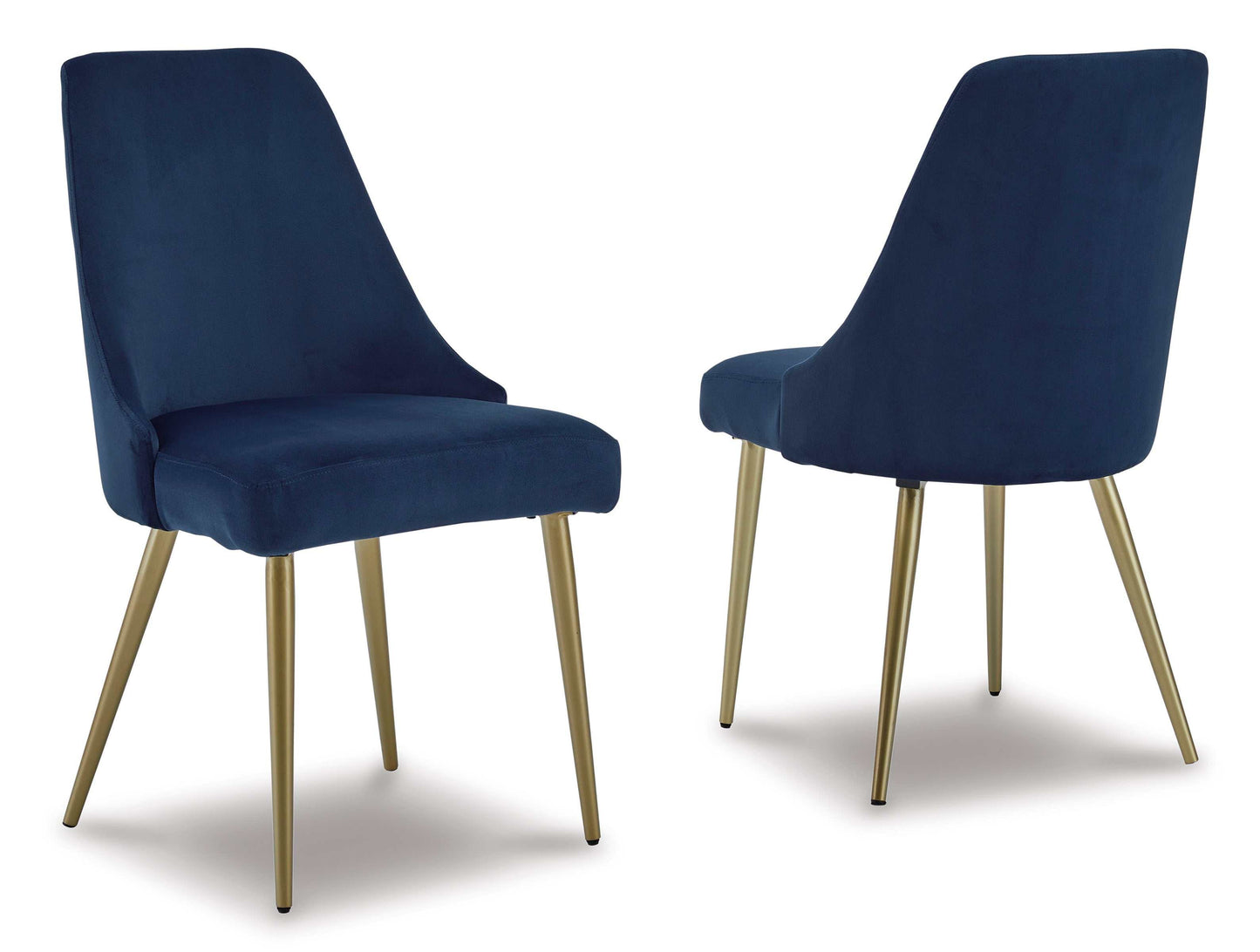 Wynora Blue & Gold Dining Chair (Set of 2)