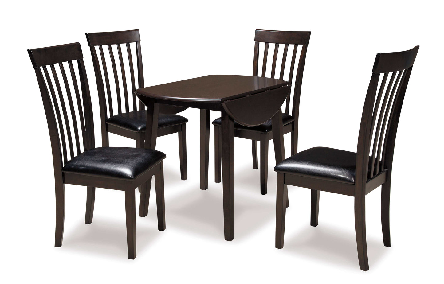 Hammis Dark Brown Dining Room Set / 5pc