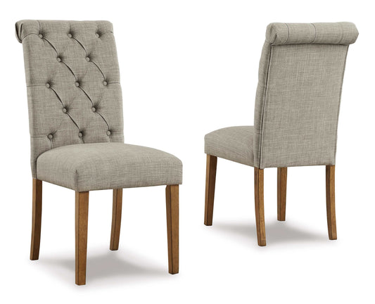 Harvina Light Gray Dining Chair (Set of 2)