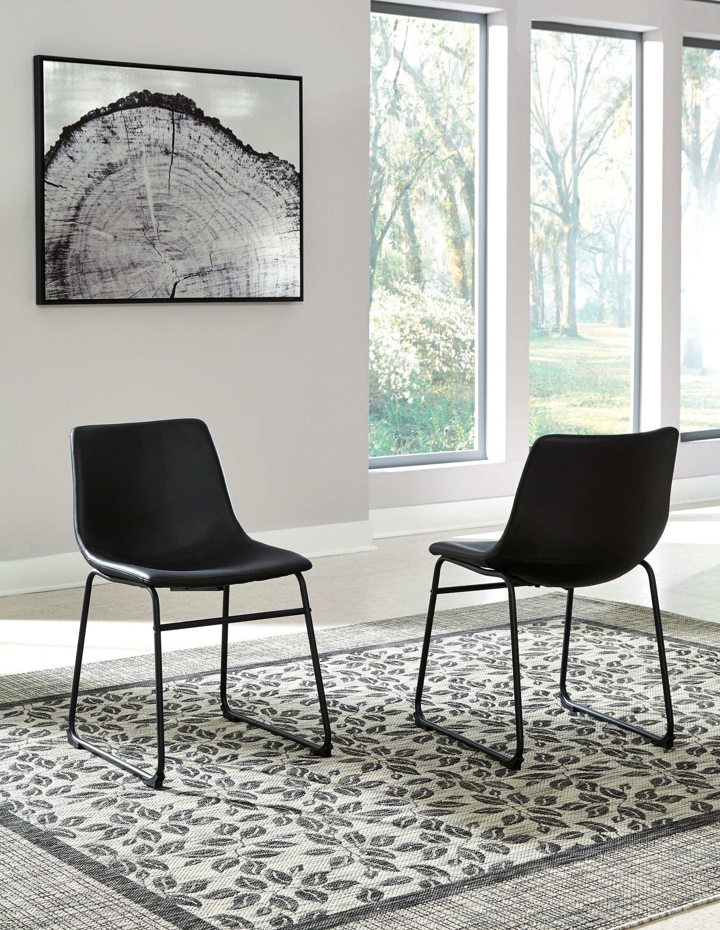 Centiar Black Side Chair (Set of 2)