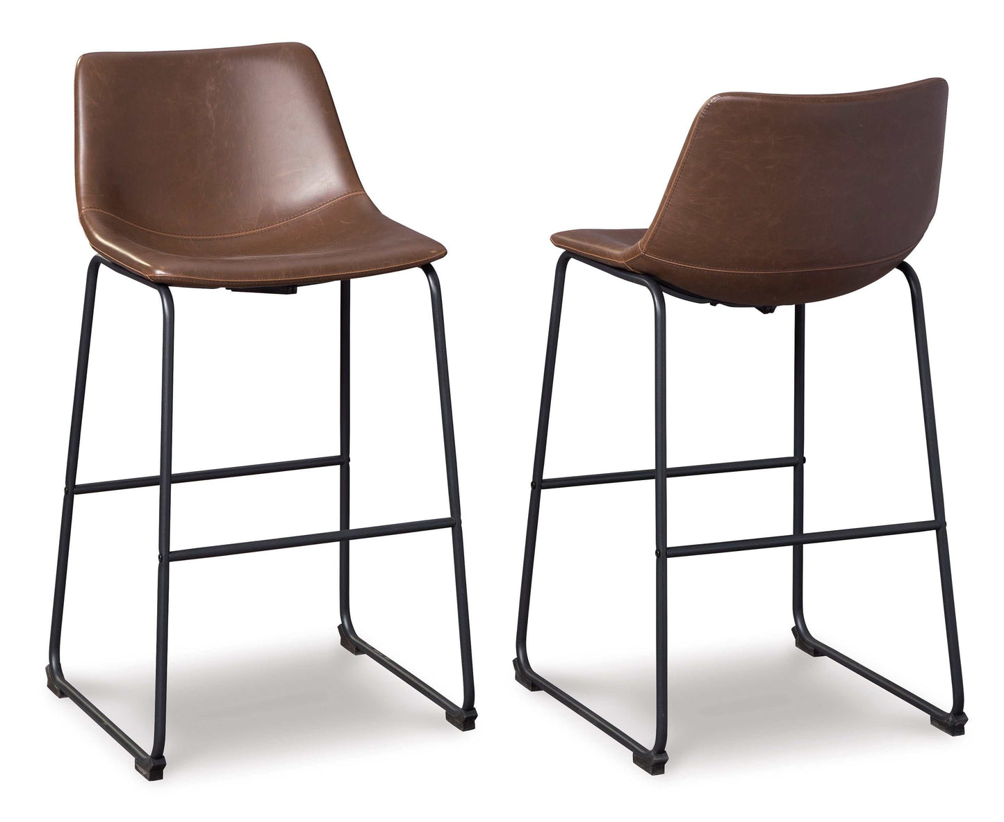 Centiar Brown Pub Height Bar Stool (Set of 2)