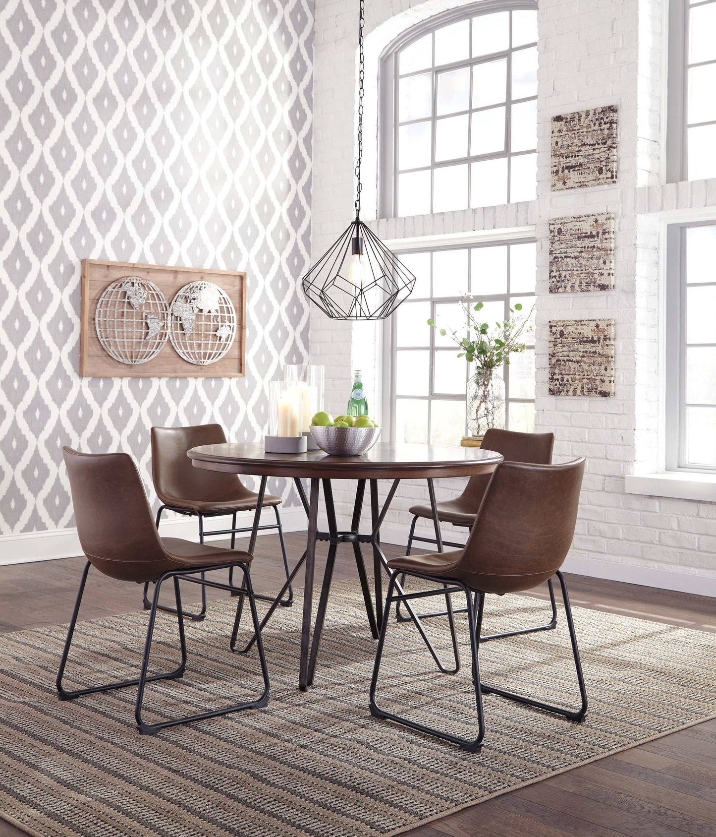 Centiar Two-tone Brown Round Dining Table