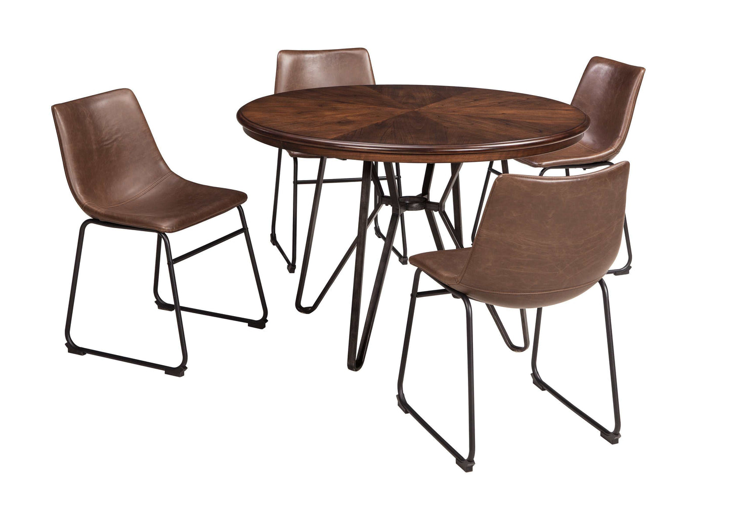 Centiar Two-tone Brown Round Dining Table