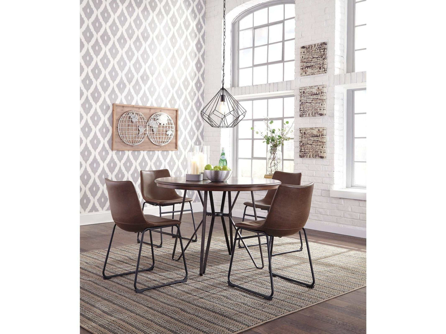 Centiar Brown Dining Room Set / 5pc