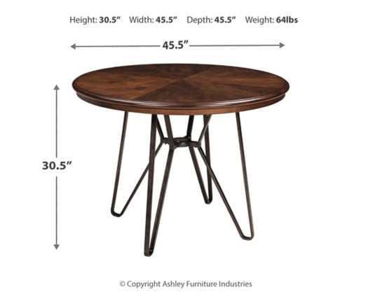 Centiar Two-tone Brown Round Dining Table