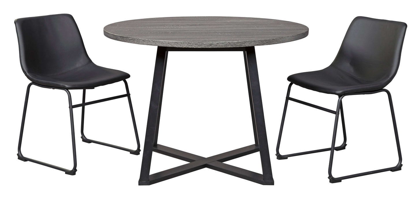 Centiar Gray Round Dining Table