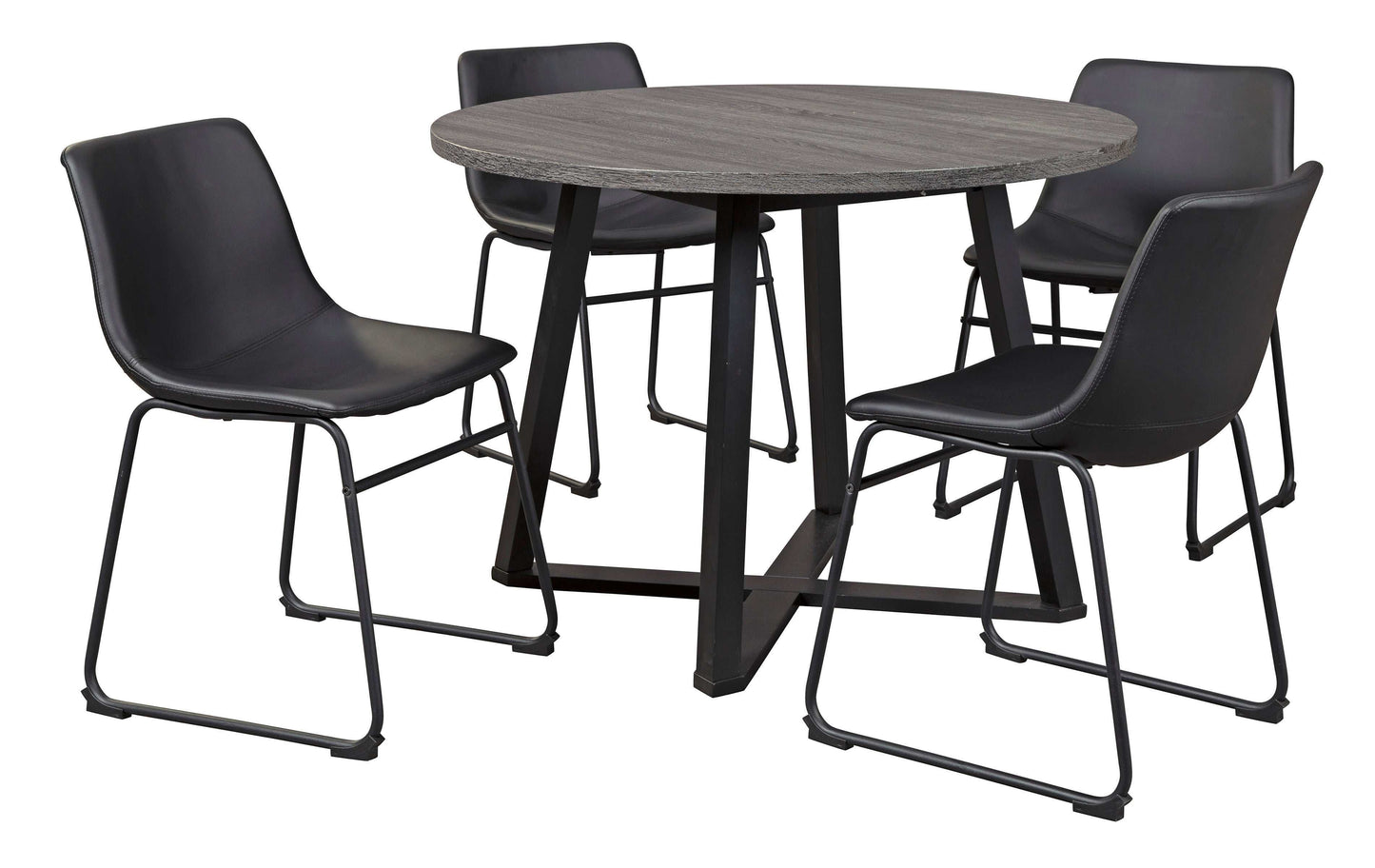 Centiar Gray Round Dining Table