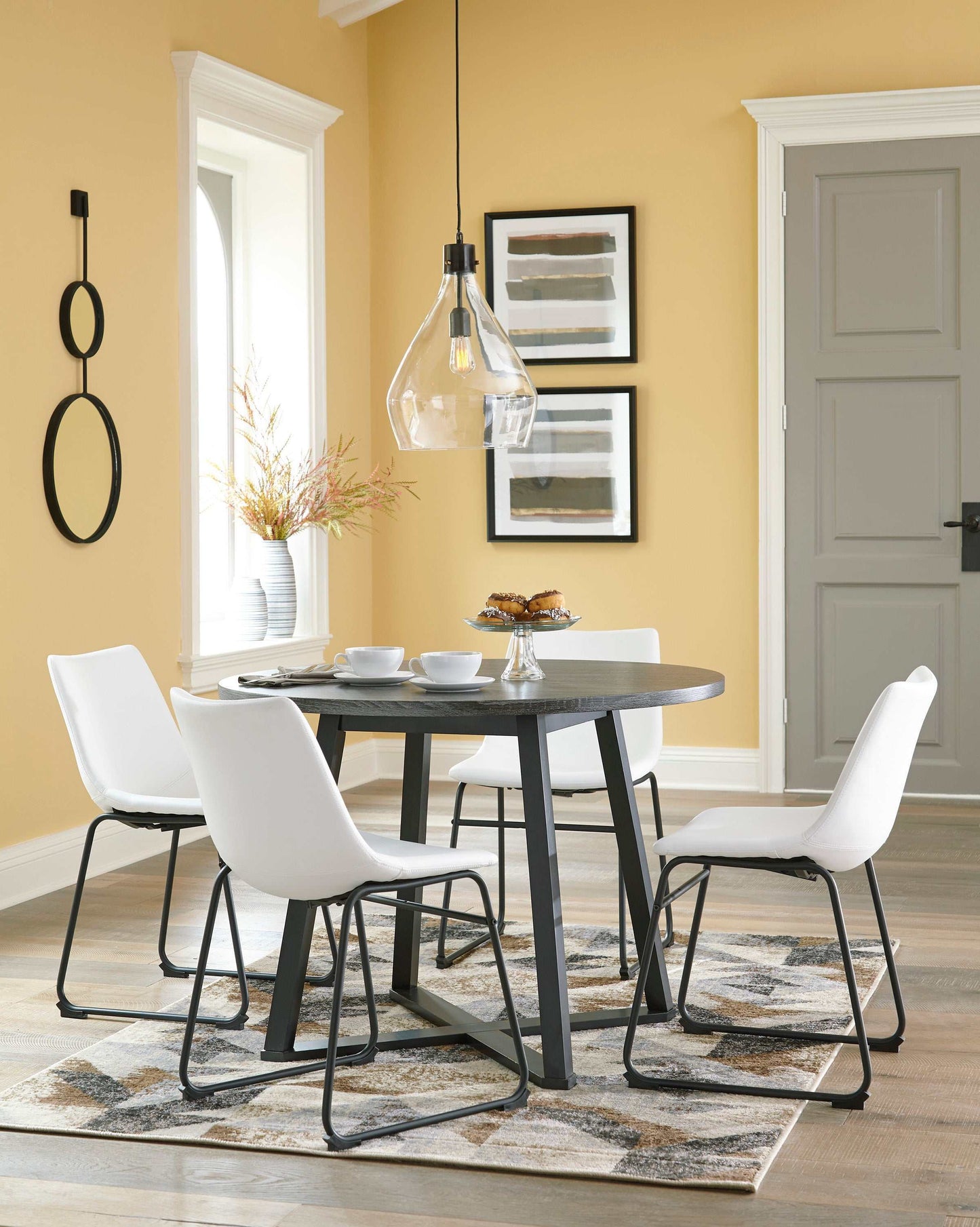 Centiar Gray Round Dining Table