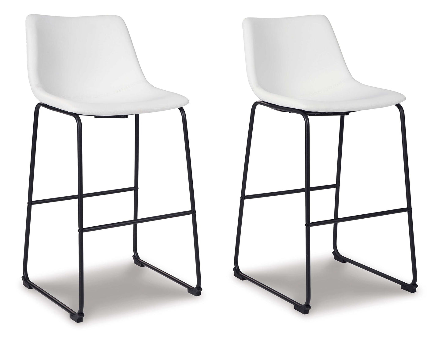 Centiar White Pub Height Bar Stool (Set of 2)