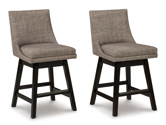 Tallenger Light Gray Counter Height Chair (Set of 2)