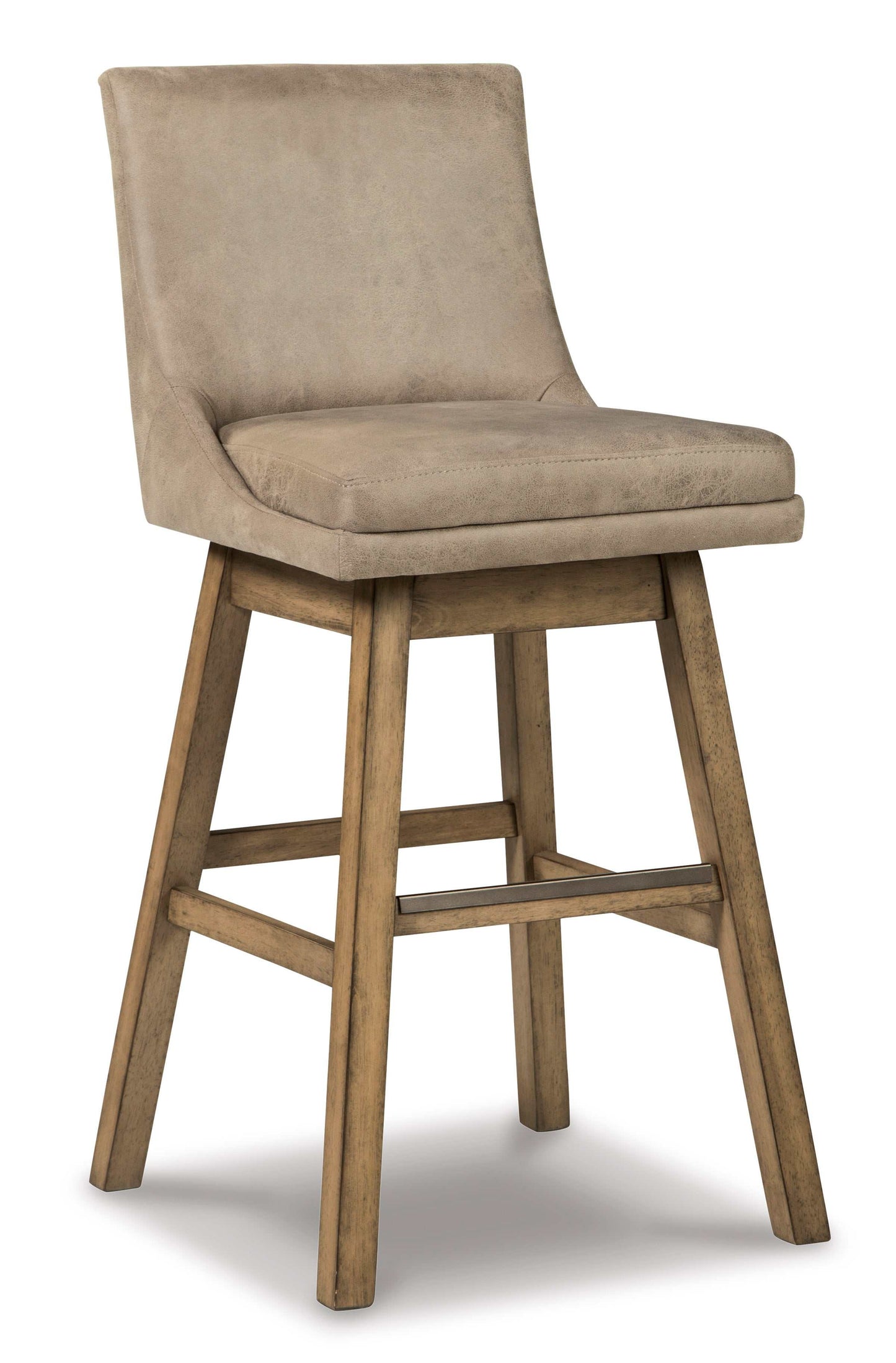 Tallenger Beige Pub Height Bar Chair (Set of 2)