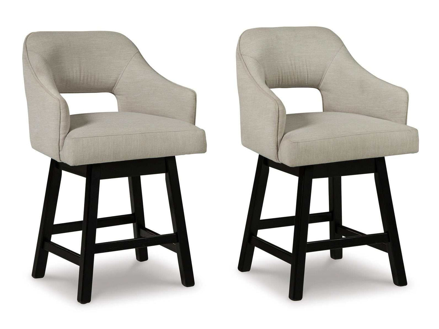 Tallenger Linen Counter Height Chair (Set of 2)