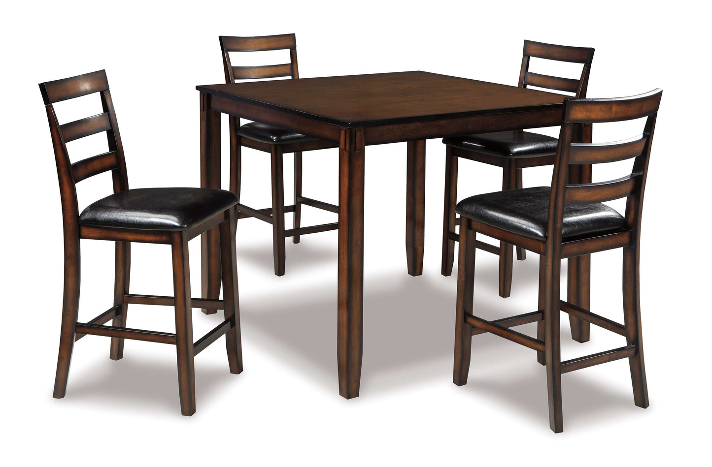 Coviar Brown Counter Height Dining Room Set (Set of 5)