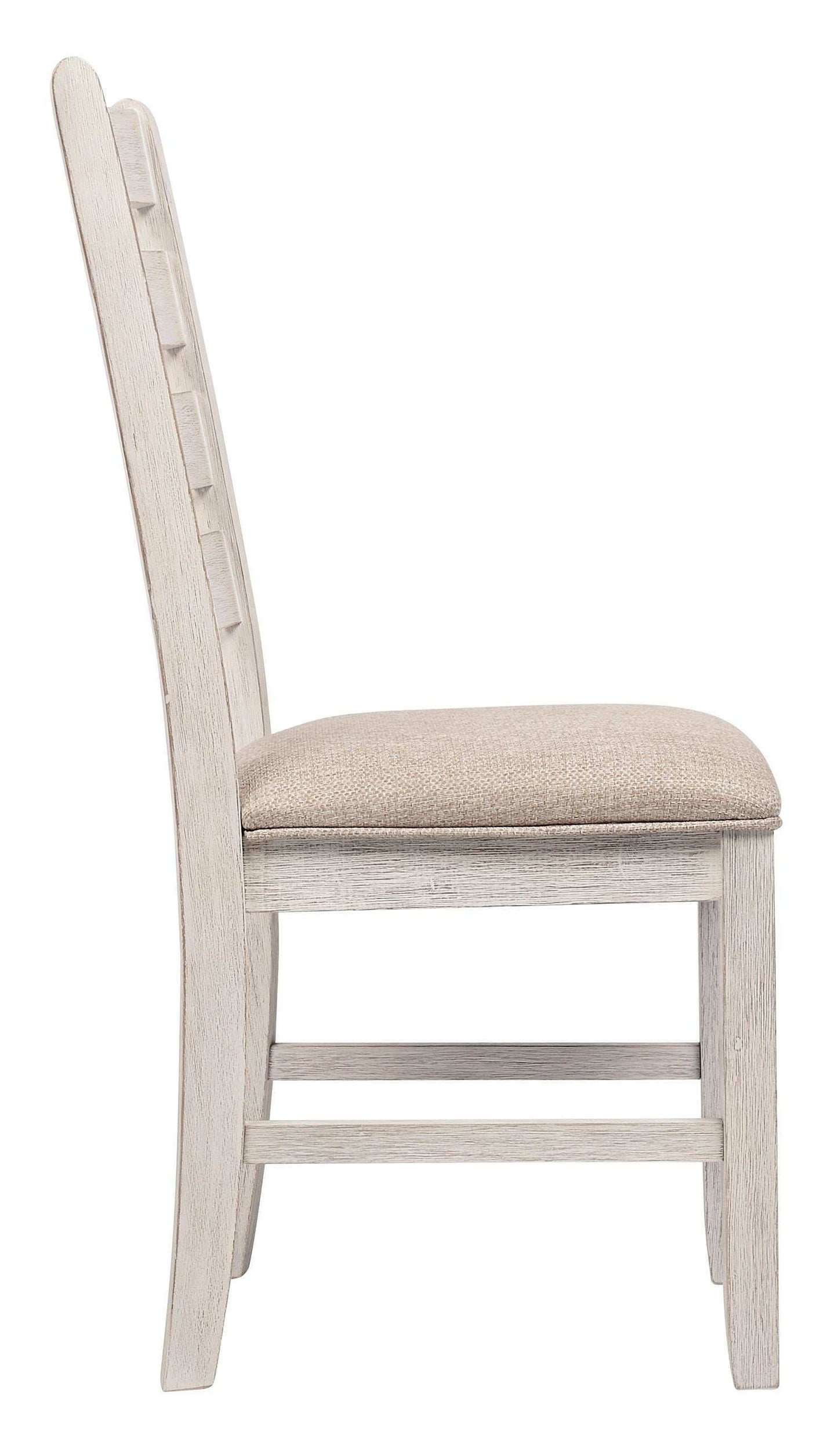 Skempton White/Light Brown Dining Chair (Set of 2)