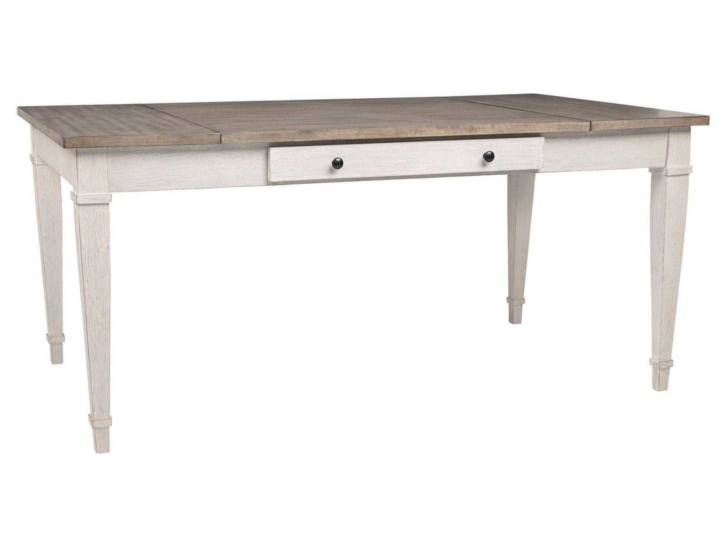 Skempton White/Light Brown Dining Table w/ Storage