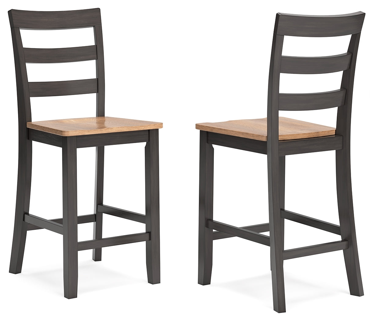 Gesthaven Natural/Brown Counter Height Dining Room Chair (Set of 2)