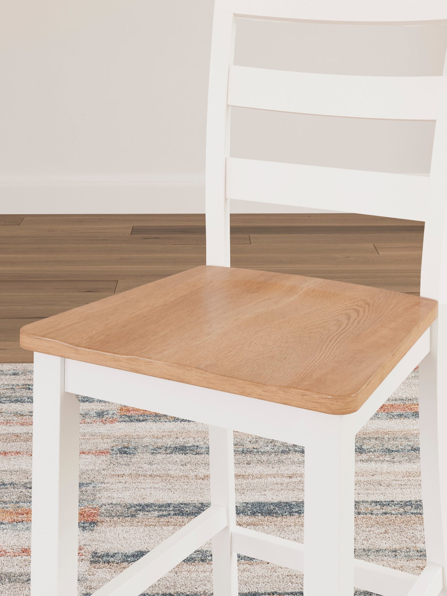 Gesthaven Natural/White Counter Height Dining Room Chair (Set of 2)