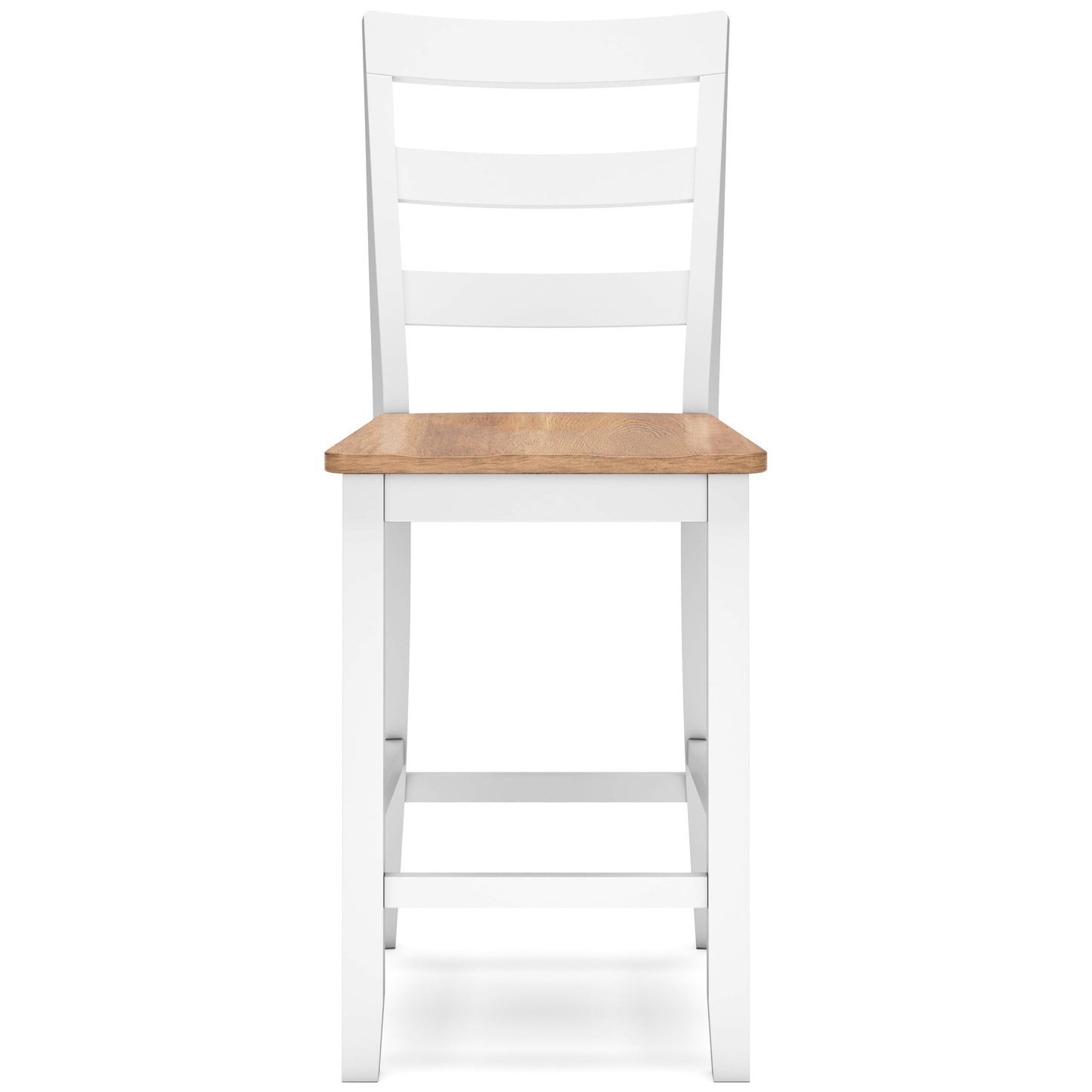Gesthaven Natural/White Counter Height Dining Room Chair (Set of 2)