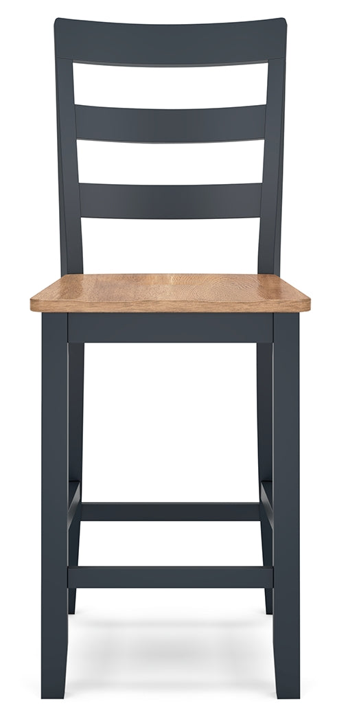 Gesthaven Counter Height Dining Table and 2 Barstools