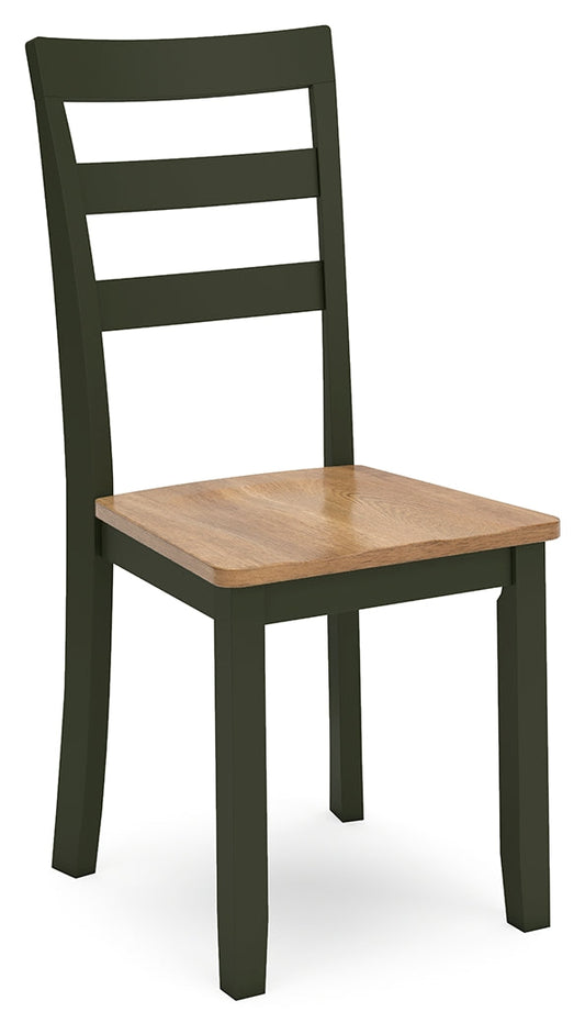 Gesthaven Natural/Green Dining Chair (Set of 2)