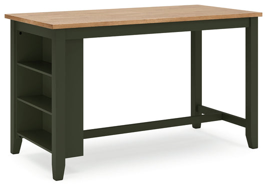 Gesthaven Natural/Green Counter Height Dining Table