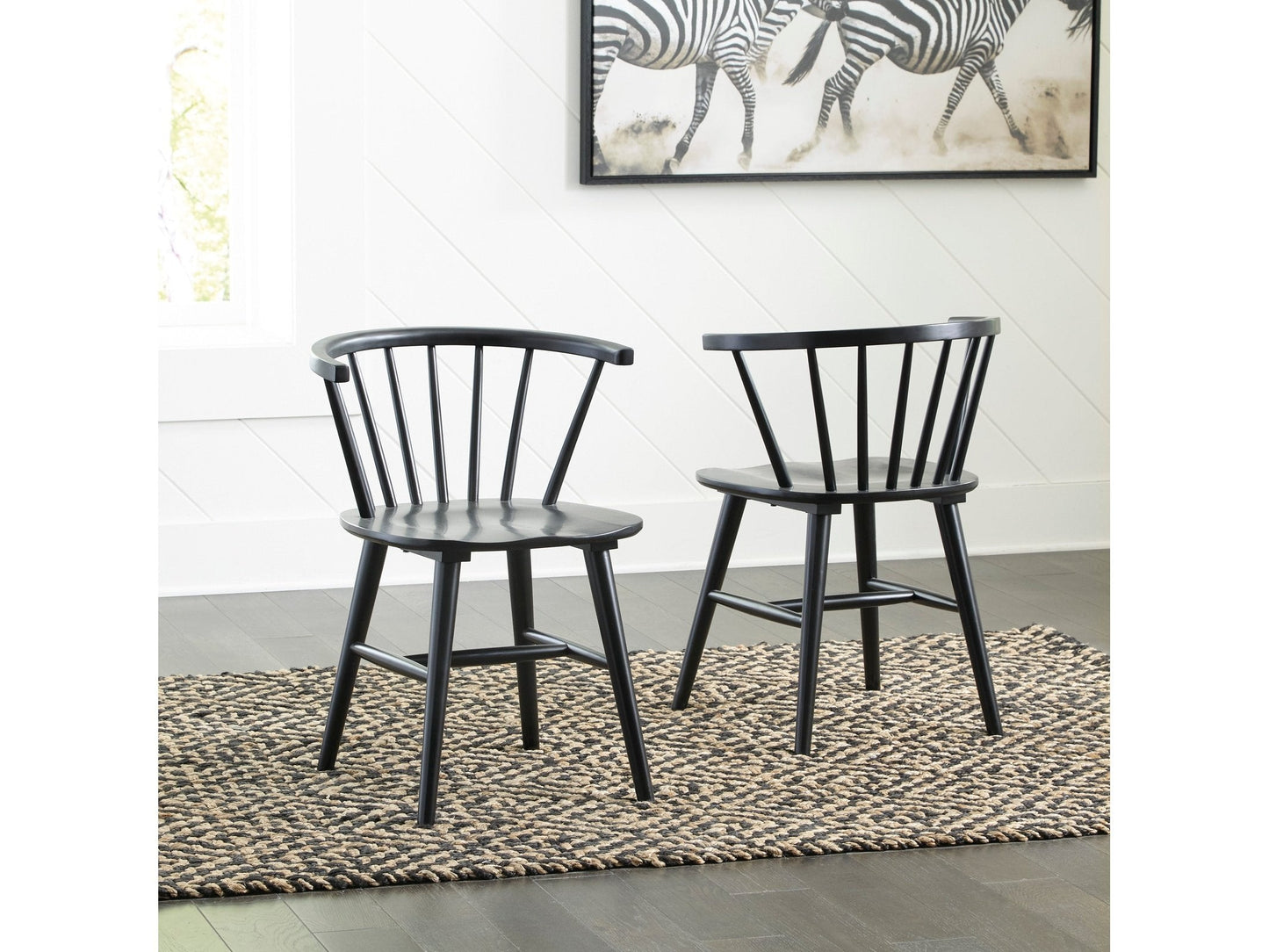 Otaska Black Dining Chair (Set of 2)