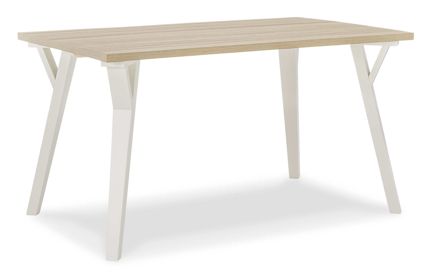 Grannen White & Natural Dining Table