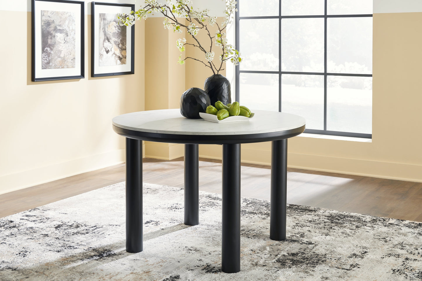 Xandrum Black Dining Table