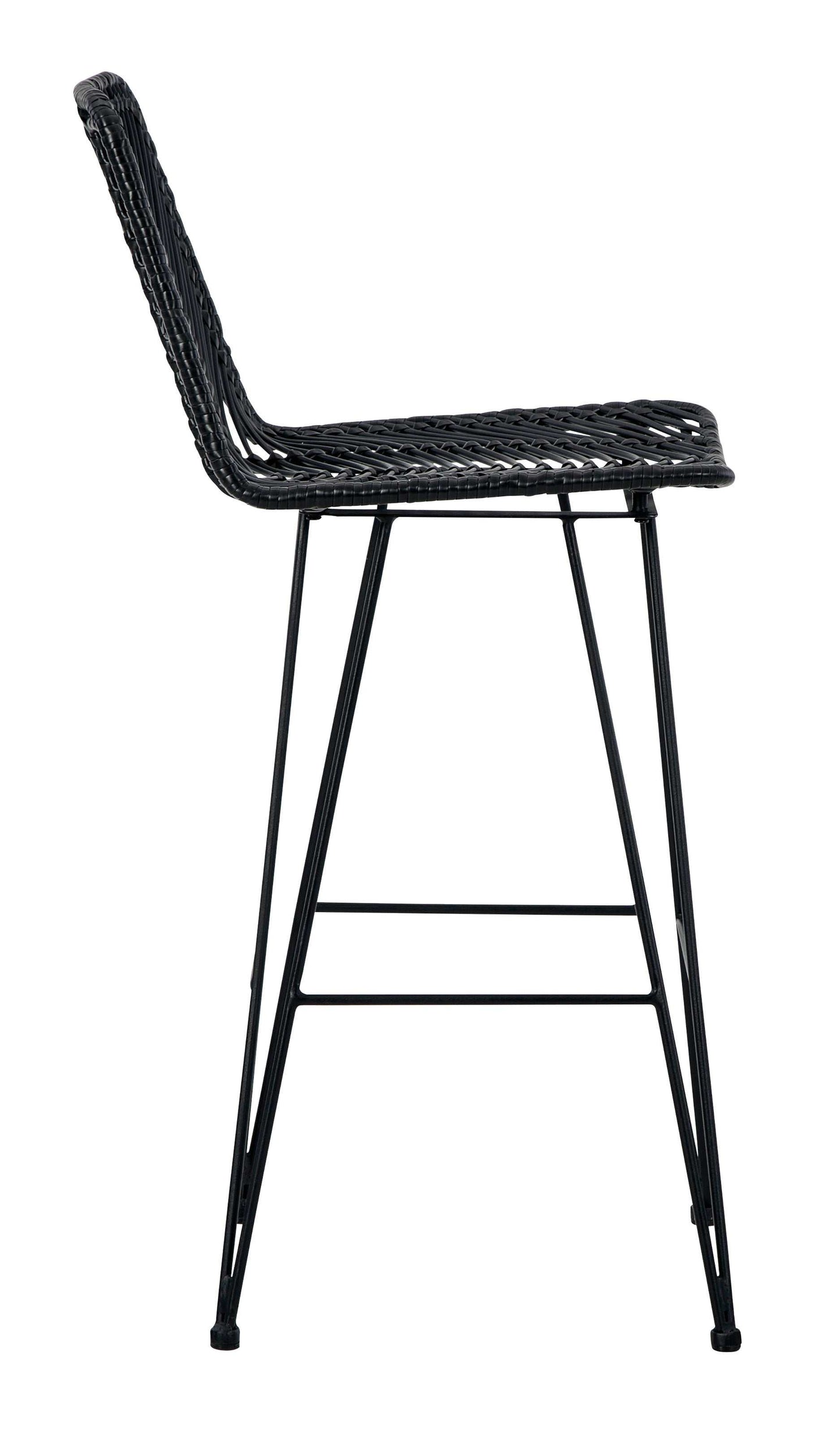 Angentree Black Bar Height Bar Chair (Set of 2)