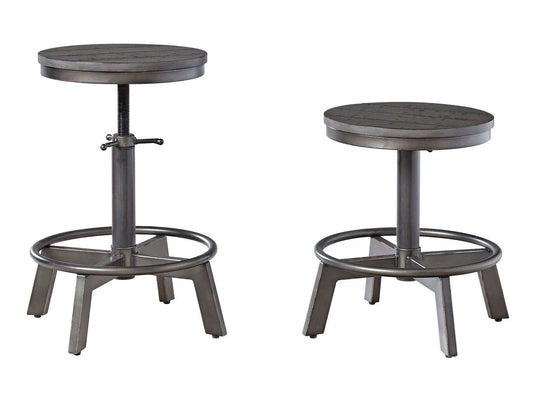 Torjin Gray Counter Height Bar Stool (Set of 2)