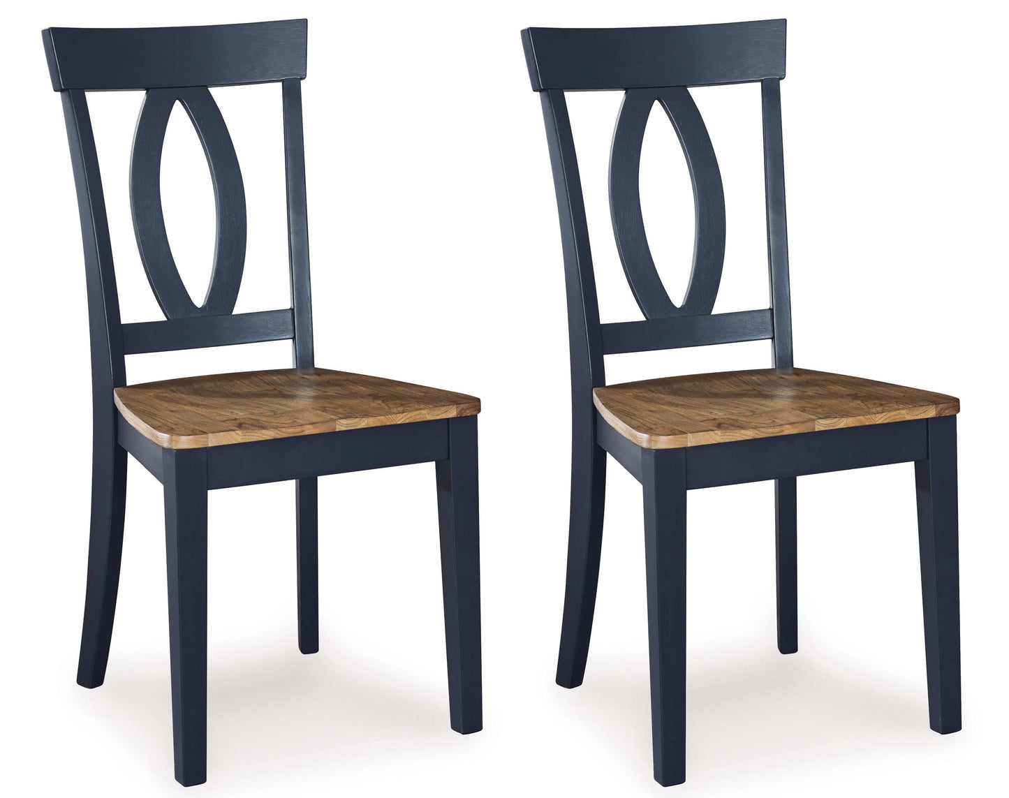 Landocken Brown/Blue Dining Room Chair (Set of 2)